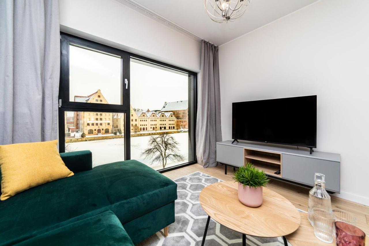 Pobookowane River View Apartments Danzica Esterno foto